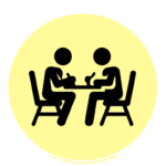 icone : deux personnes qui étudient